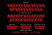 MALECTION – A Chaos and Darkness, a Font by zamjumps (Thumbnail 6 of 6)