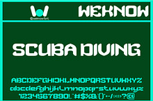 Scuba Diving font