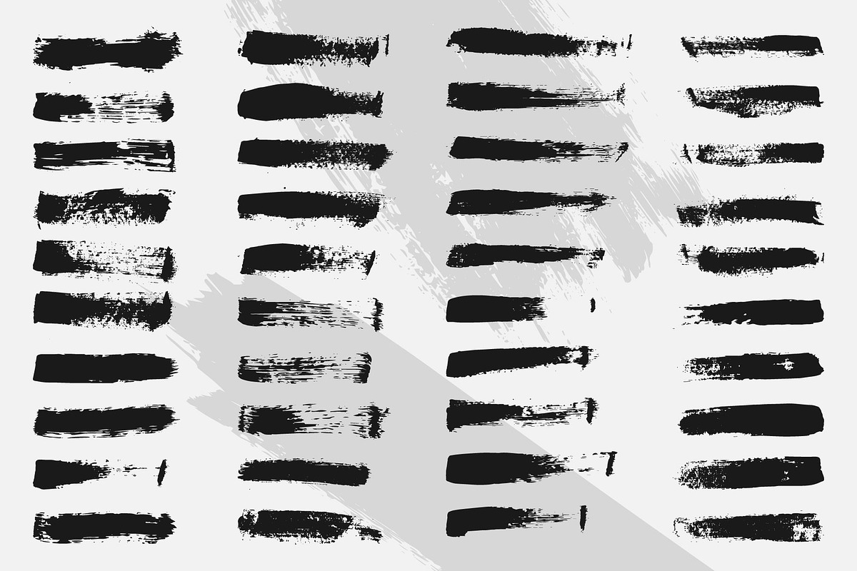 Grunge Brush Strokes Collection, a Brush Add-On by Warm Snow (Photo 2 of 3)