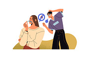 Toxic relationships concept set, a Person Illustration by PaperTrident (Thumbnail 6 of 7)