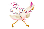 Cute Birthday Goose Clipart Set, an Animal Illustration by the_myro (Thumbnail 2 of 8)