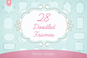 doodled frames pack