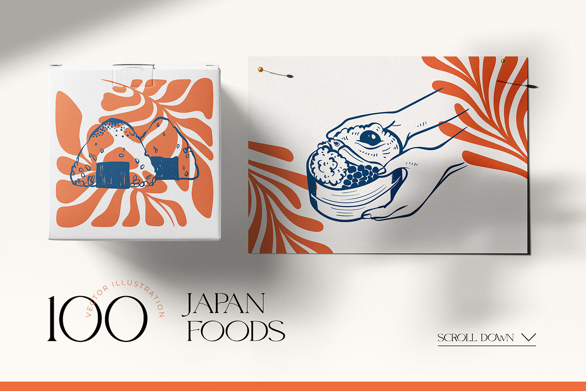 Japanese Food | Illustration Kit, a Food Illustration by Leleka.Store (Photo 3 of 12)