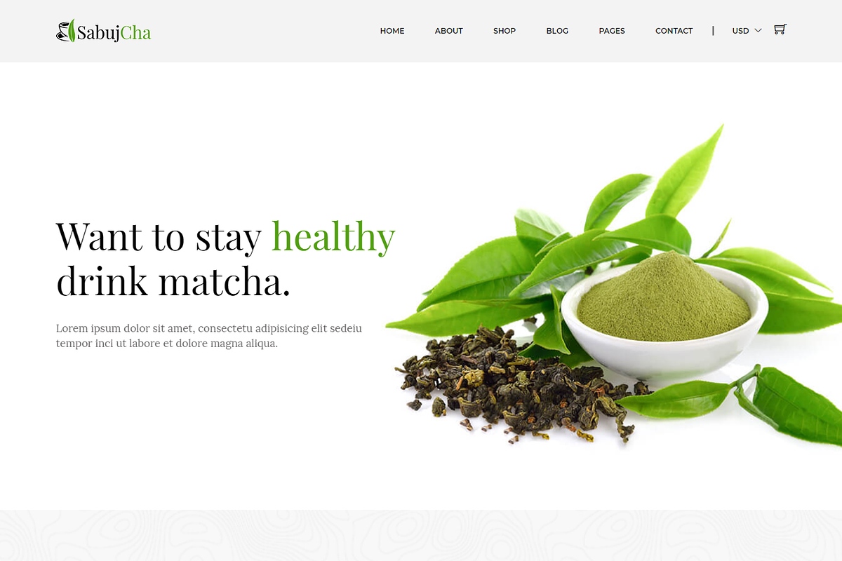 Sabujcha - Tea Store HTML Template preview 2