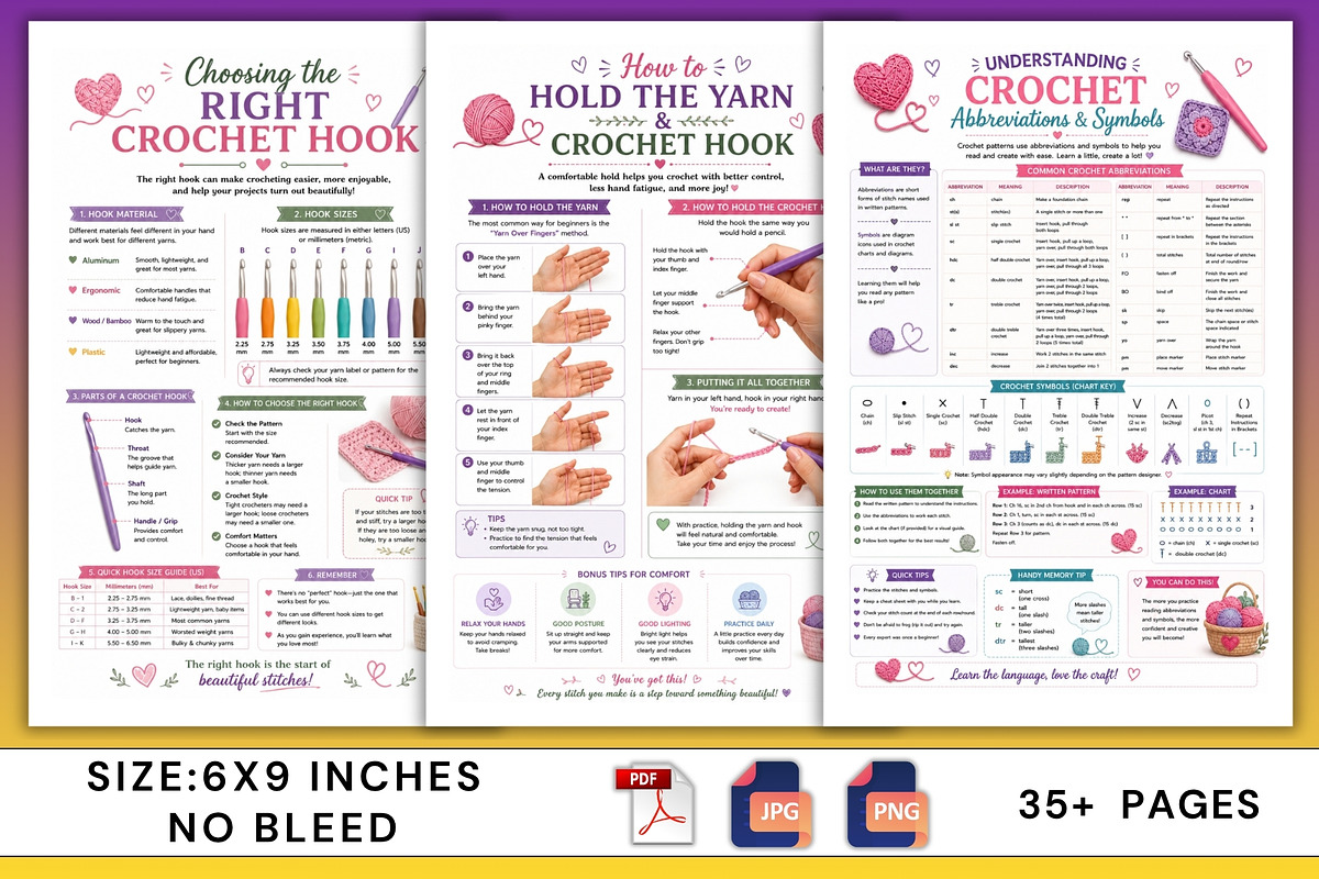 2027 Crochet Designs for Beginners, a Stationery Template by Designmela01 (Photo 4 of 6)
