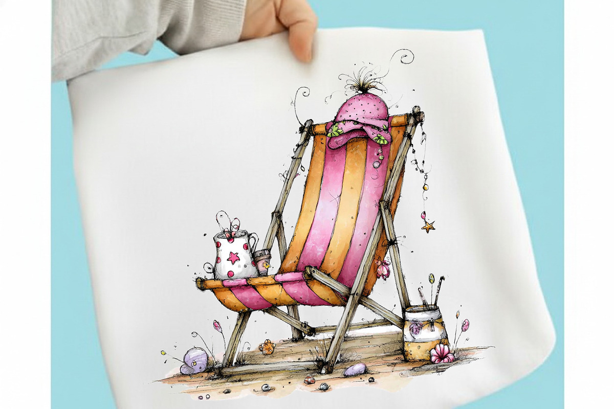 Whimsical Summer Clipart, an Illustration by designcity5 (Photo 3 of 5)