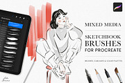 Sketchbook Procreate Brushes, a Brush Add-On by Julia Dreams (Thumbnail 1 of 9)
