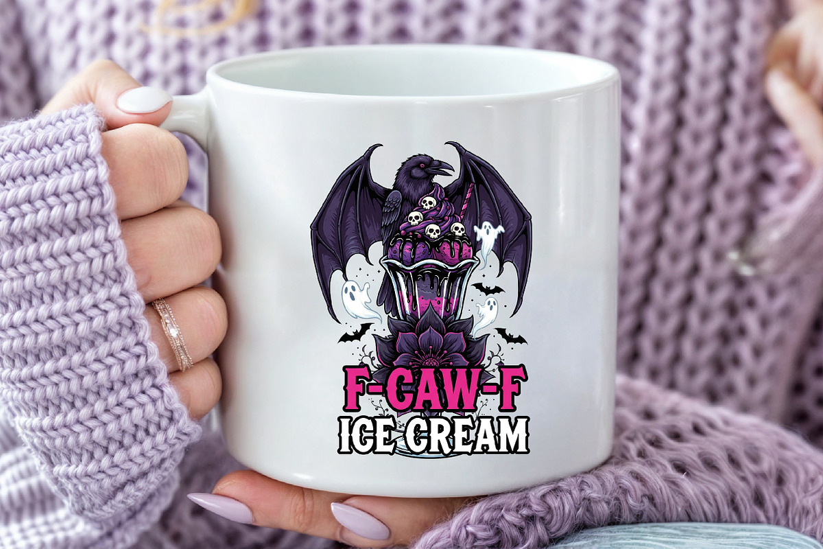 F-CAW-F Ice Cream PNG, an Illustration by Craft Nest (Photo 5 of 6)