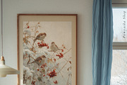 Snowy Winter - vintage illustrations, a Seasonal Illustration by Pamyatka Shop (Thumbnail 15 of 17)
