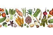 Ultimate vegetables set, a Food Illustration by handsketched (Thumbnail 13 of 19)