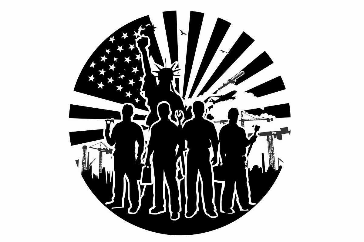 America Worker Vector Bundle, an Illustration by jahid234 (Photo 15 of 21)