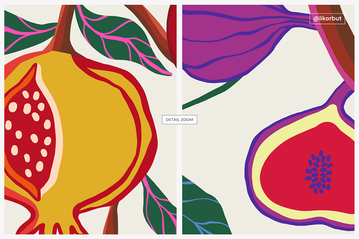 Spanish Botanical Floral Pattern, a Pattern Graphic by likorbut (Photo 10 of 12)