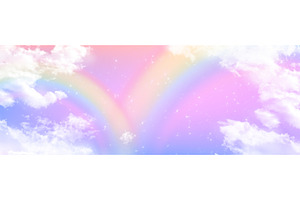Rainbow sky unicorn dreamscape, a Texture Illustration by art PVP - market
