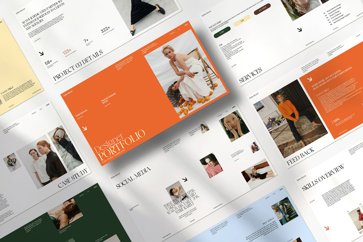 EPIKA | Design Portfolio, a Presentation Template by CreativexGenius (Photo 2 of 11)