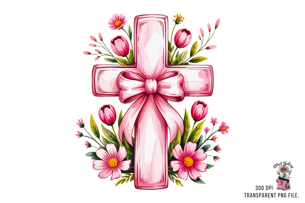 Pink Cross PNG Bundle, a Graphic by Clipart Studio (Photo 3 of 11)