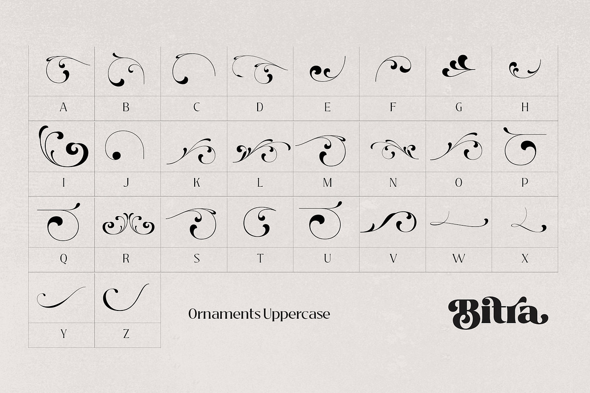 Bitra - Beauty Serif Family, a Serif Font by creativemedialab (Photo 15 of 17)