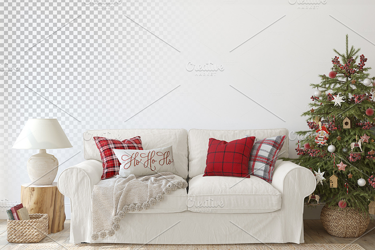 COZY CHRISTMAS Wall&Frame Mockups, a Poster Template by MyHomeMockups (Photo 5 of 12)