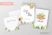 Happy Sloth - clipart collection, an Animal Illustration by Pikovit (Thumbnail 2 of 9)