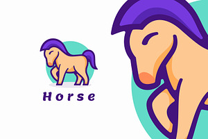 Horse Cartoon Logo