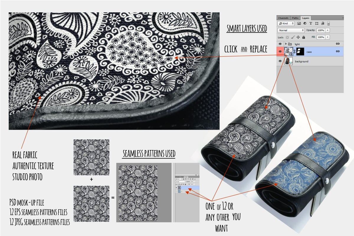 Pencil-case Mock-up, a Pens & Pencil Mockup by Seamless and more stuff (Photo 2 of 5)