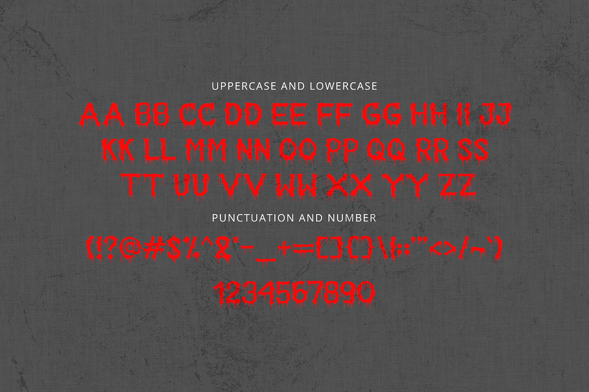 Bloodsoul - A Modern Horror Font, a Blackletter Font by overlaytemplates (Photo 4 of 5)