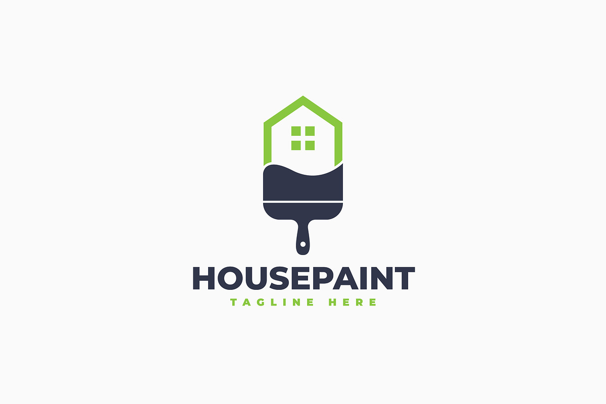 House Paint Logo Template, a Branding & Logo Template by Zeer Graphic (Photo 1 of 2)