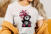 Valentine’s Day Teddy Clipart Bundle, an Illustration by SVGArt (Thumbnail 6 of 8)