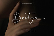 Bretya - Signature Script Font, a Script Font by Flawless And Co (Thumbnail 1 of 10)