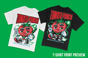 Tomato Punch T-Shirt Illustration