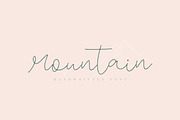 Mountain, a Script Font by Katie Holland (Thumbnail 1 of 7)