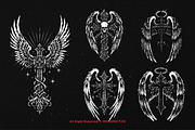 10 Bundle Dark Art Cross Wing Angel, an Illustration by Morspective (Thumbnail 3 of 7)