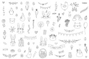 Vector Easter Clip Art Collection, an Animal Illustration by Chloe's Illustrations (Thumbnail 2 of 3)