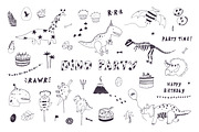 Dinosaur Party, a Pattern Graphic by GooseFrol (Thumbnail 2 of 10)