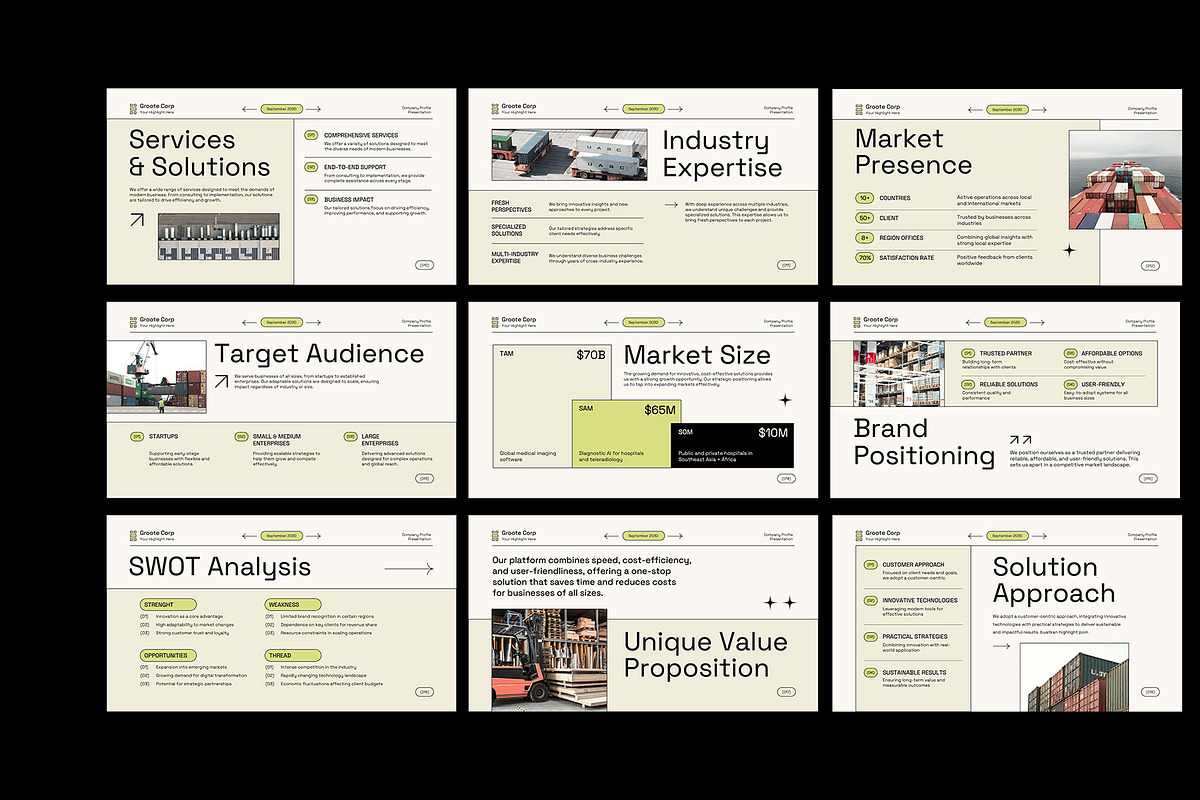 Logistic Company Profile Keynote, a Presentation Template by Neermana (Photo 3 of 4)