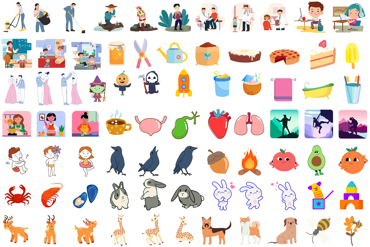 All In One 50 Category Illustration, an Object Illustration by Creathub Studio (Photo 3 of 3)