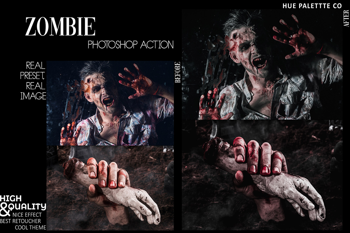 10 Bloody Halloween Photoshop Action, an Action Add-On by Hue Palettte Studio (Photo 7 of 10)