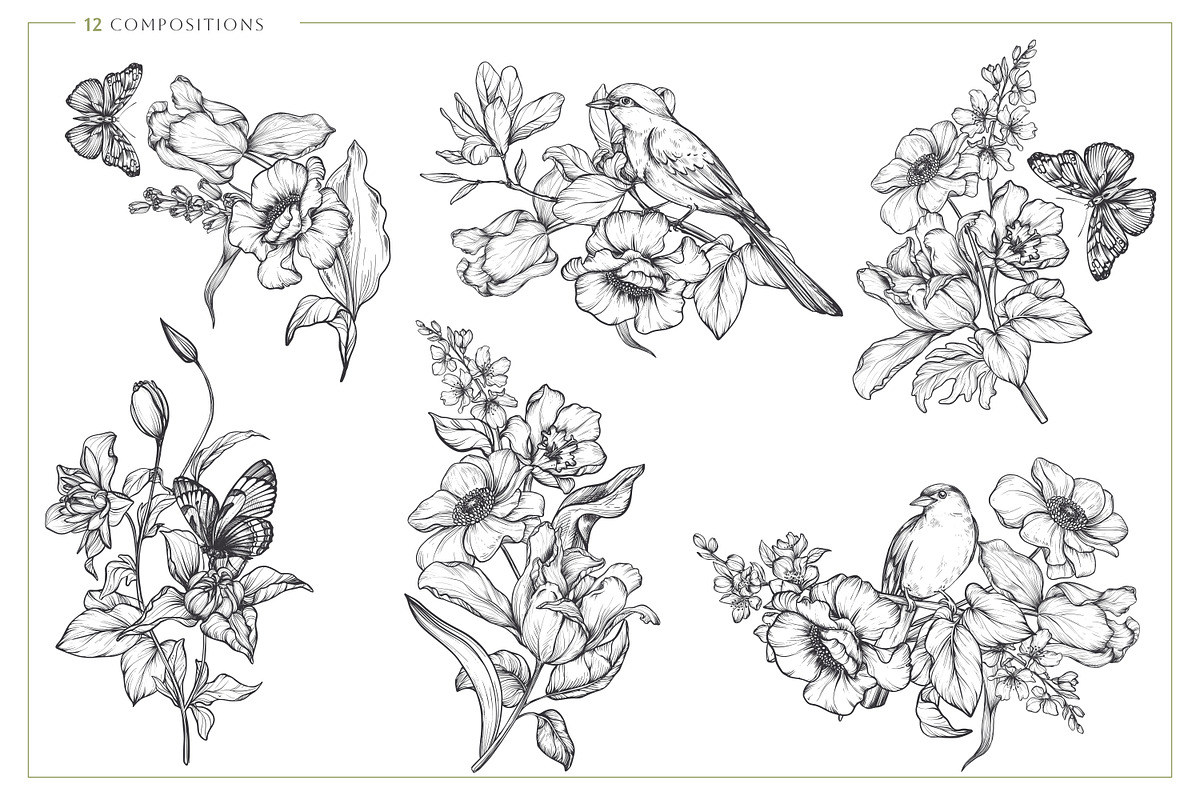 Birds in the Spring Garden, an Object Graphic by Molly art (Photo 3 of 11)