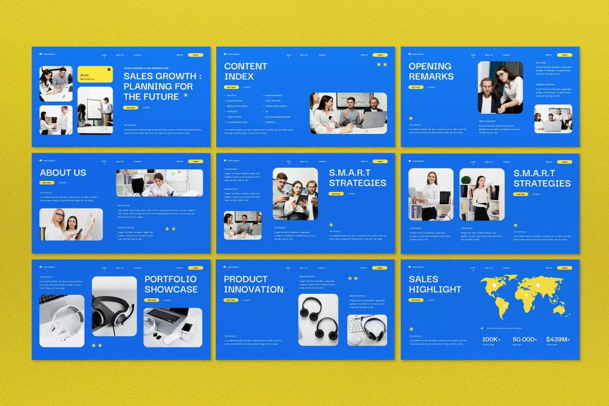 Sales Strategy Plan Google Slide, a Presentation Template by graphicook (Photo 2 of 4)