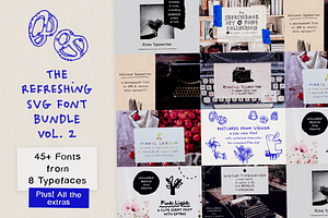 SALE! The SVG Font Bundle Vol. 2, a Handwritten Font by Ana's Fonts