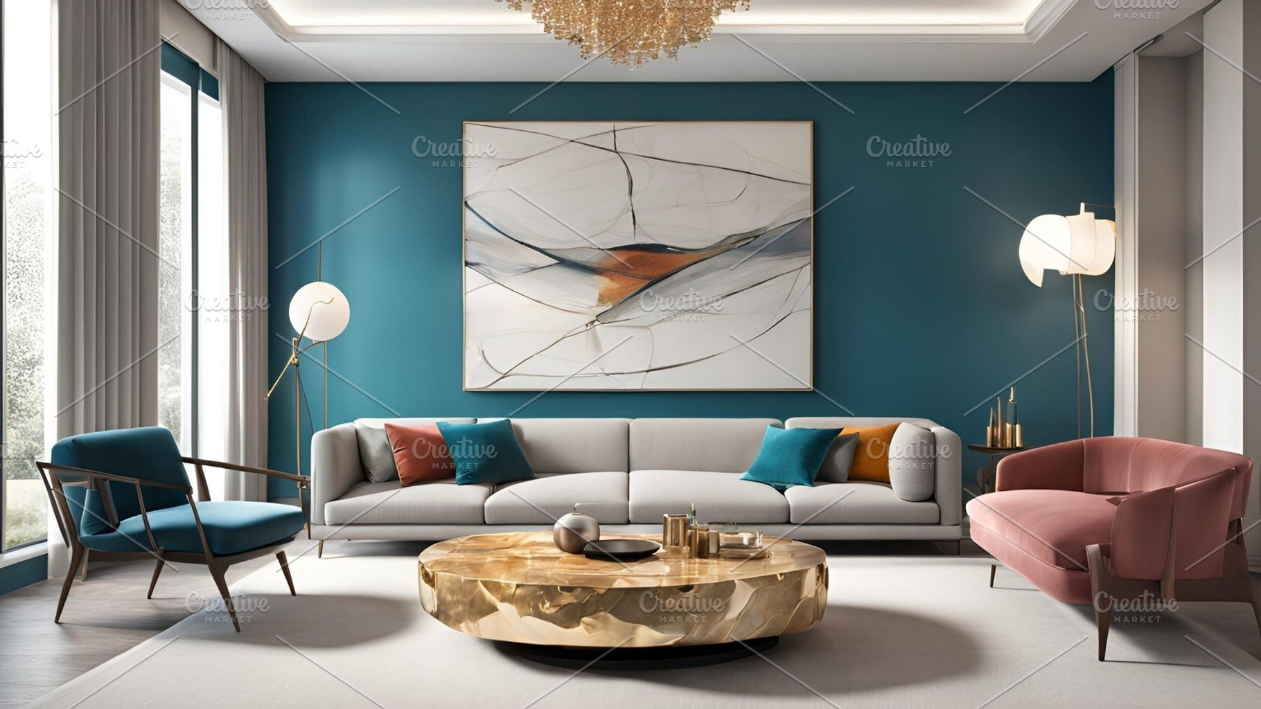 House, Living room Luxury space, an Architecture Photo by ComfortQ