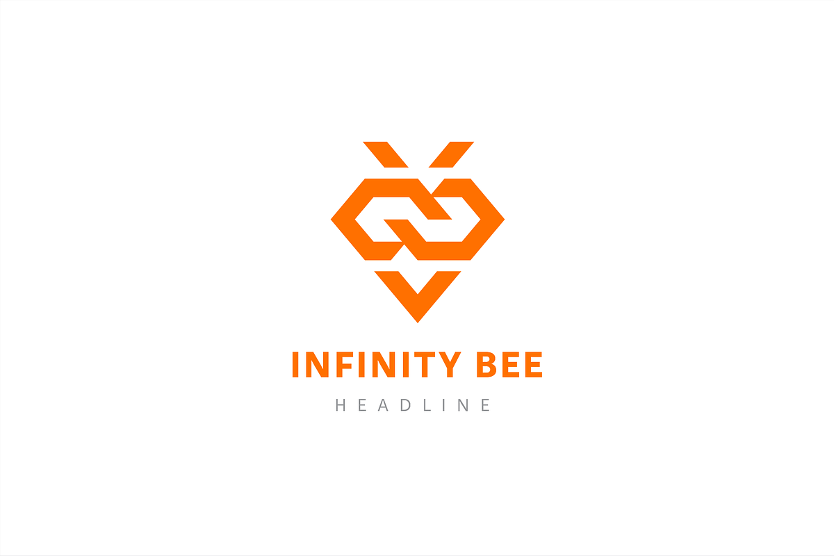 Infinity bee logo template., a Branding & Logo Template by Anton Akhmatov (Photo 2 of 3)