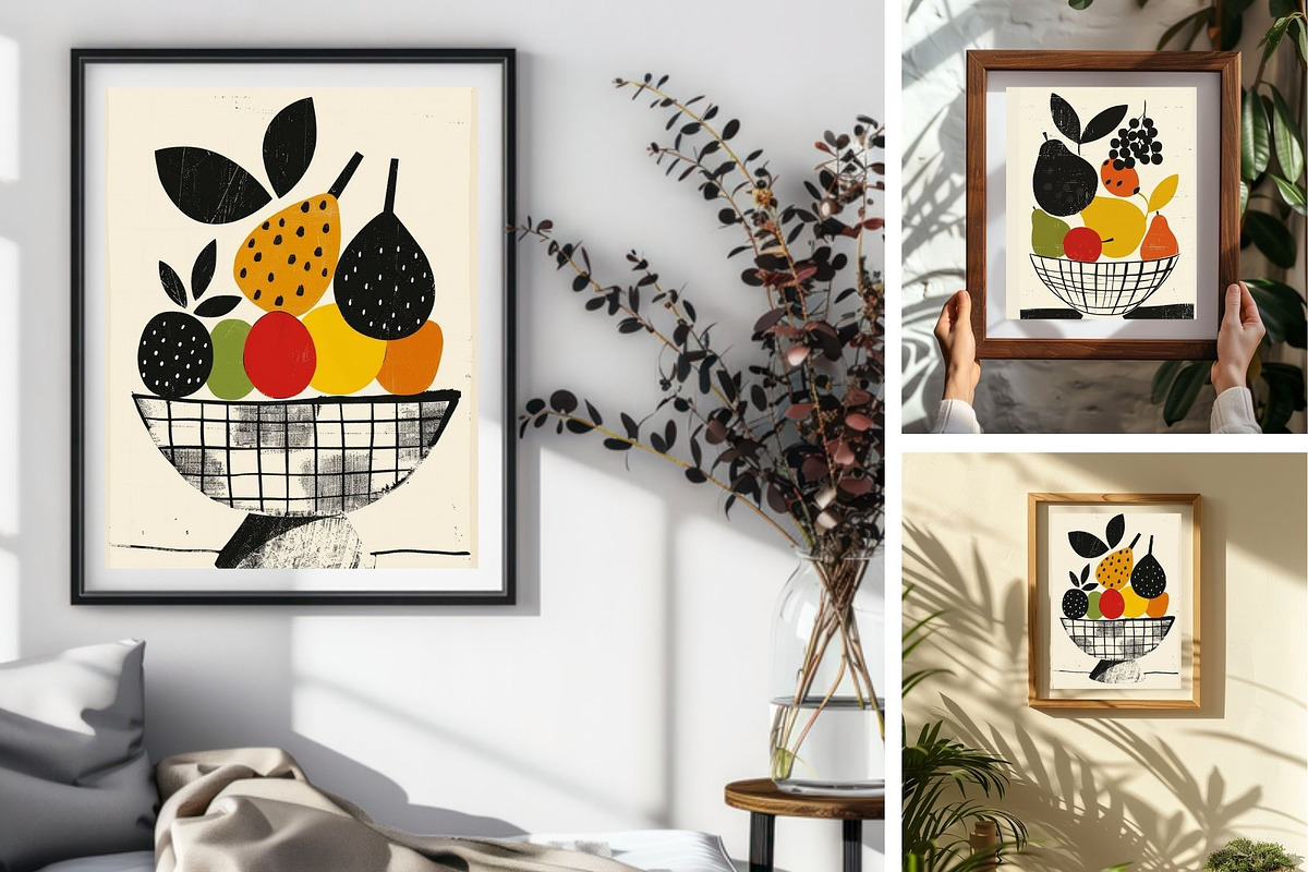 Modern Fruit Art & Layered Clipart, a Wallpaper Graphic by ARTOZEN DIGITAL (Photo 11 of 14)