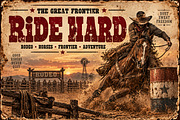Wild West Rider, a Script Font by Wow Magic (Thumbnail 2 of 6)