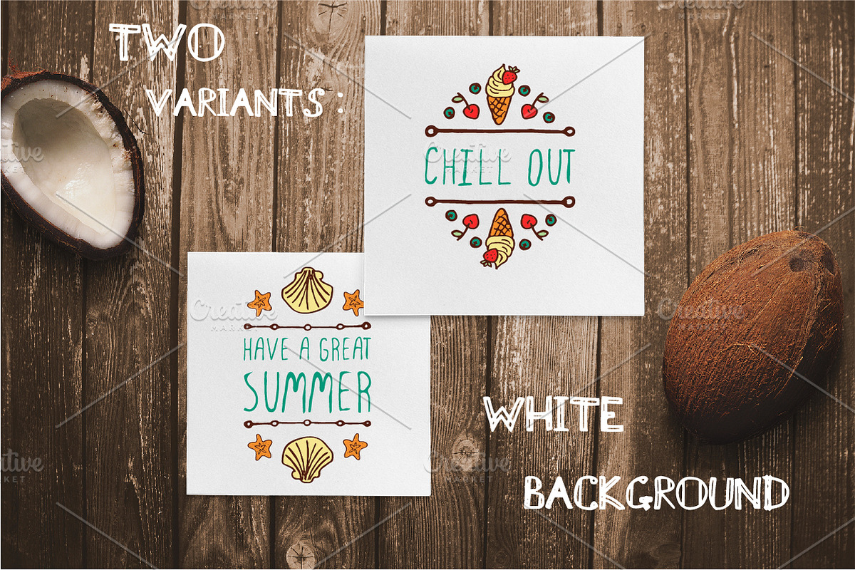 Hand-sketched summer cards, an Object Graphic by AV Design (Photo 3 of 5)