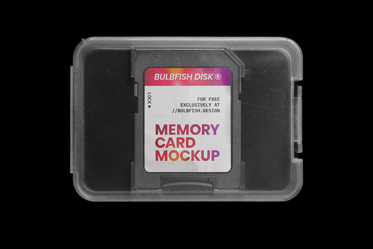 Memory Card Mockup, a Mockup by BULBFISH (Photo 3 of 5)
