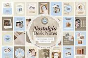 Nostalgia Instagram Post Templates, a Social Media Template by Hell Yeah Designs (Thumbnail 1 of 9)