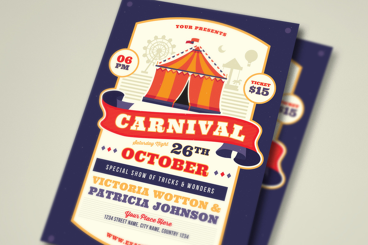 Carnival Flyer, a Flyer Template by VectorVactory (Photo 2 of 3)