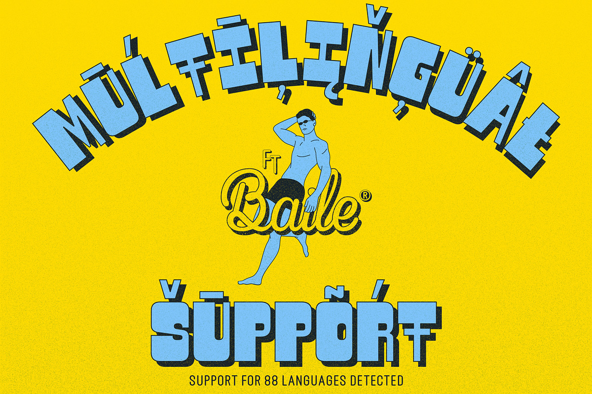 Ft Baile | Shadow Fonts, a Sans Serif Font by Fateh.Lab (Photo 10 of 15)