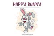 Set of Easter Bunny Image 01.T-Shirt, an Animal Illustration by KENO Mascots (Thumbnail 4 of 7)