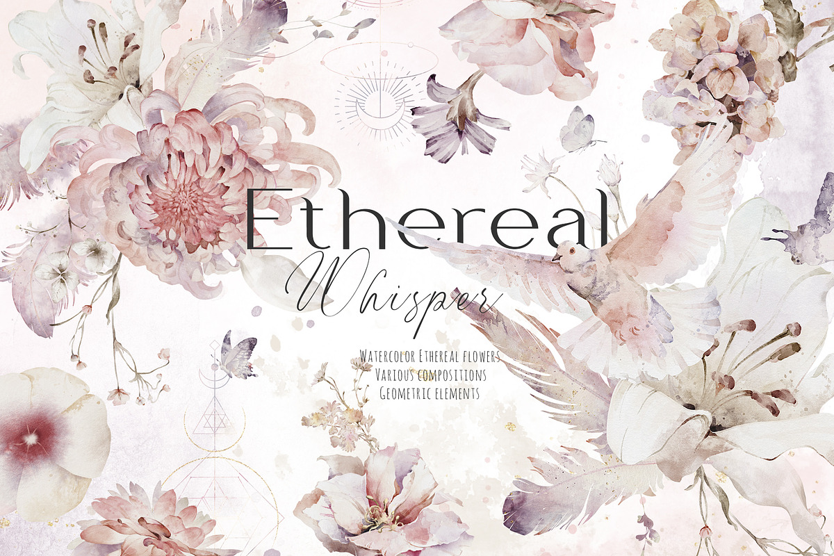 Ethereal Watercolor Flowers, a Decorative Illustration by Damian Roh (Photo 1 of 19)